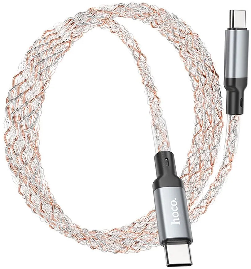 Kabel za podatke i punjenje USB-C - USB-C HOCO U112, 60W, 1m, Sivi