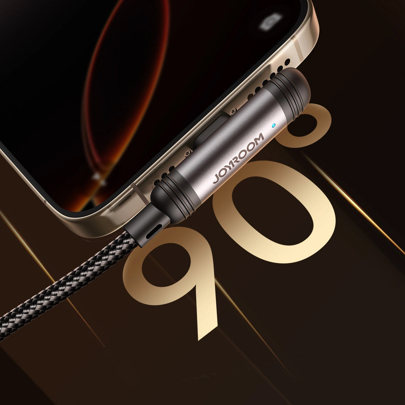 Kabel za prijenos podataka i punjenje USB-C - Lightning Joyroom S-A56 EnjoyX Angled, 30W, 1.2m, Crni