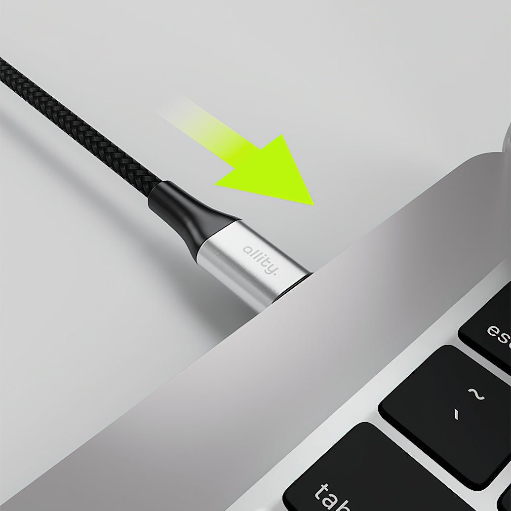 Kabel za podatke i punjenje USB-C - USB-C Allity. AUC-01, 100W, 1m, Crna