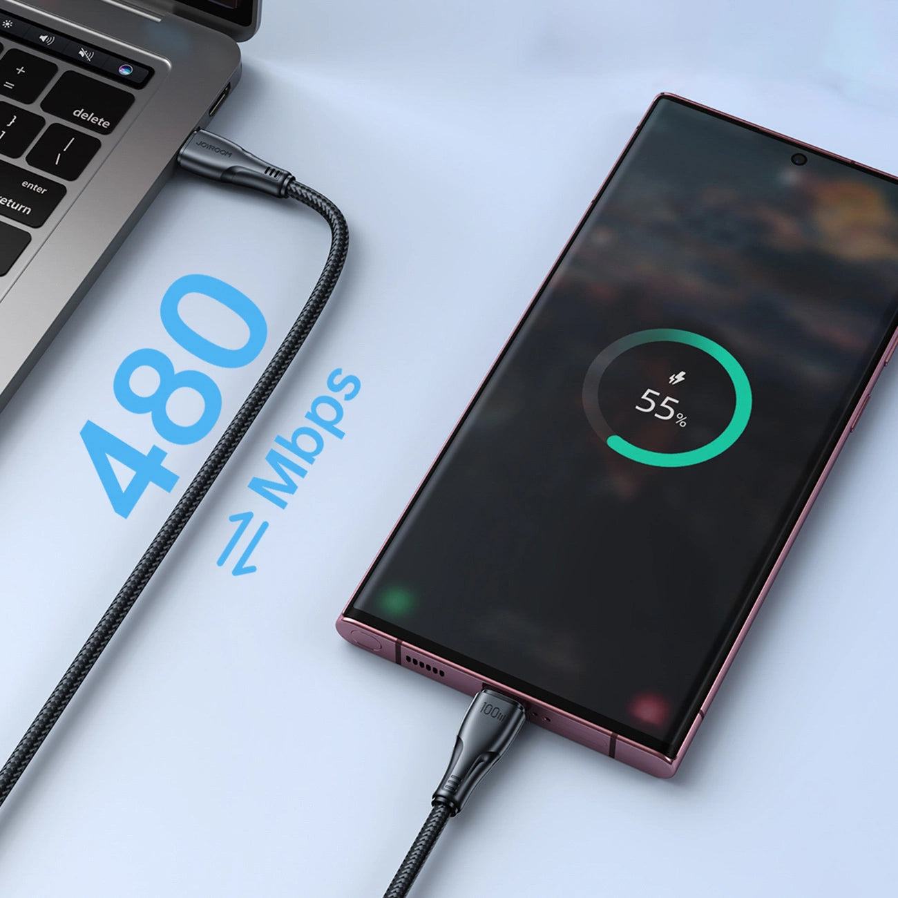 Kabel za podatke i punjenje USB-C - USB-C Joyroom S-A11, 60W, 0.25m, Crni