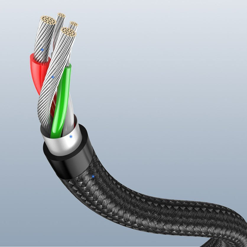 Kabel za prijenos podataka i punjenje USB-A - USB-C UGREEN US284 Angled, 18W, 3m, Sivi