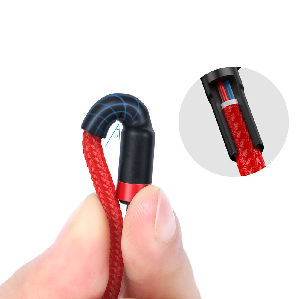 Kabel za Prijenos Podataka i Punjenje USB-C - USB-C Baseus Cafule, 60W, 2m, Crveni CATKLF-H09