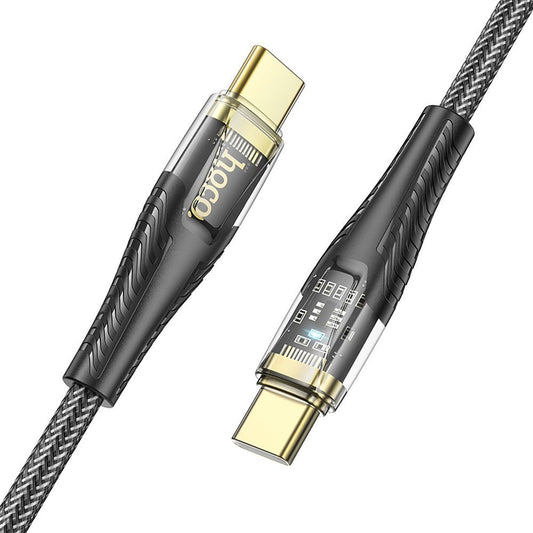 Kabel za podatke i punjenje USB-C - USB-C HOCO U121, 60W, 1.2m, Crni