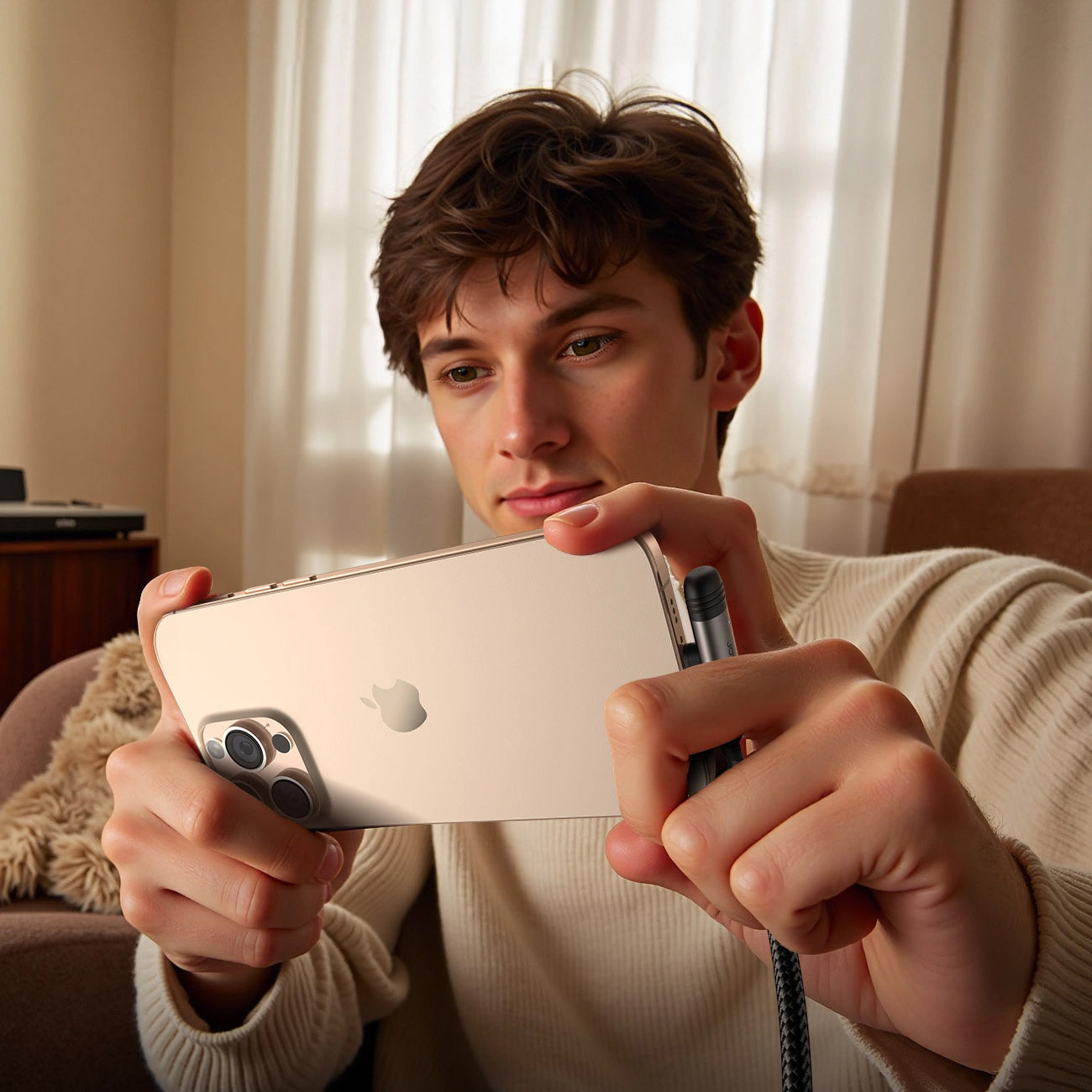 Kabel za prijenos podataka i punjenje USB-C - Lightning Joyroom S-A56 EnjoyX Angled, 30W, 1.2m, Crni