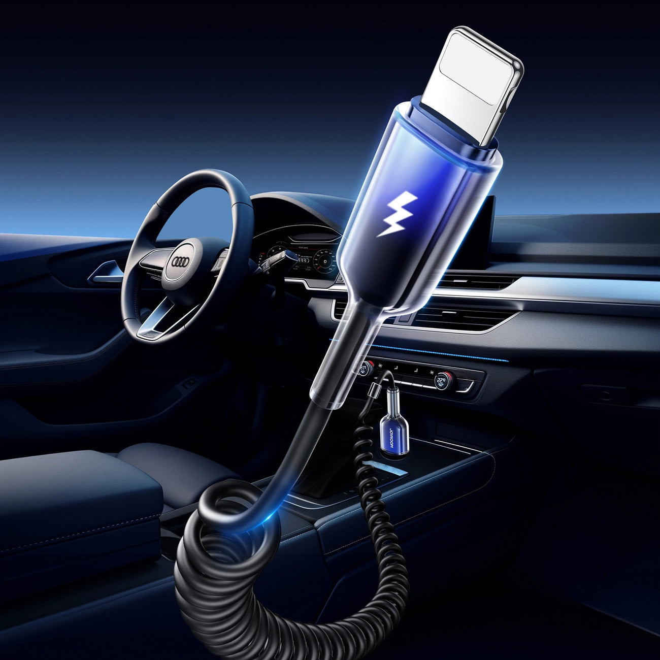 Kabel za prijenos podataka i punjenje USB-A - Lightning Joyroom S-A43 Crystal, 18W, 1.5m, Crni