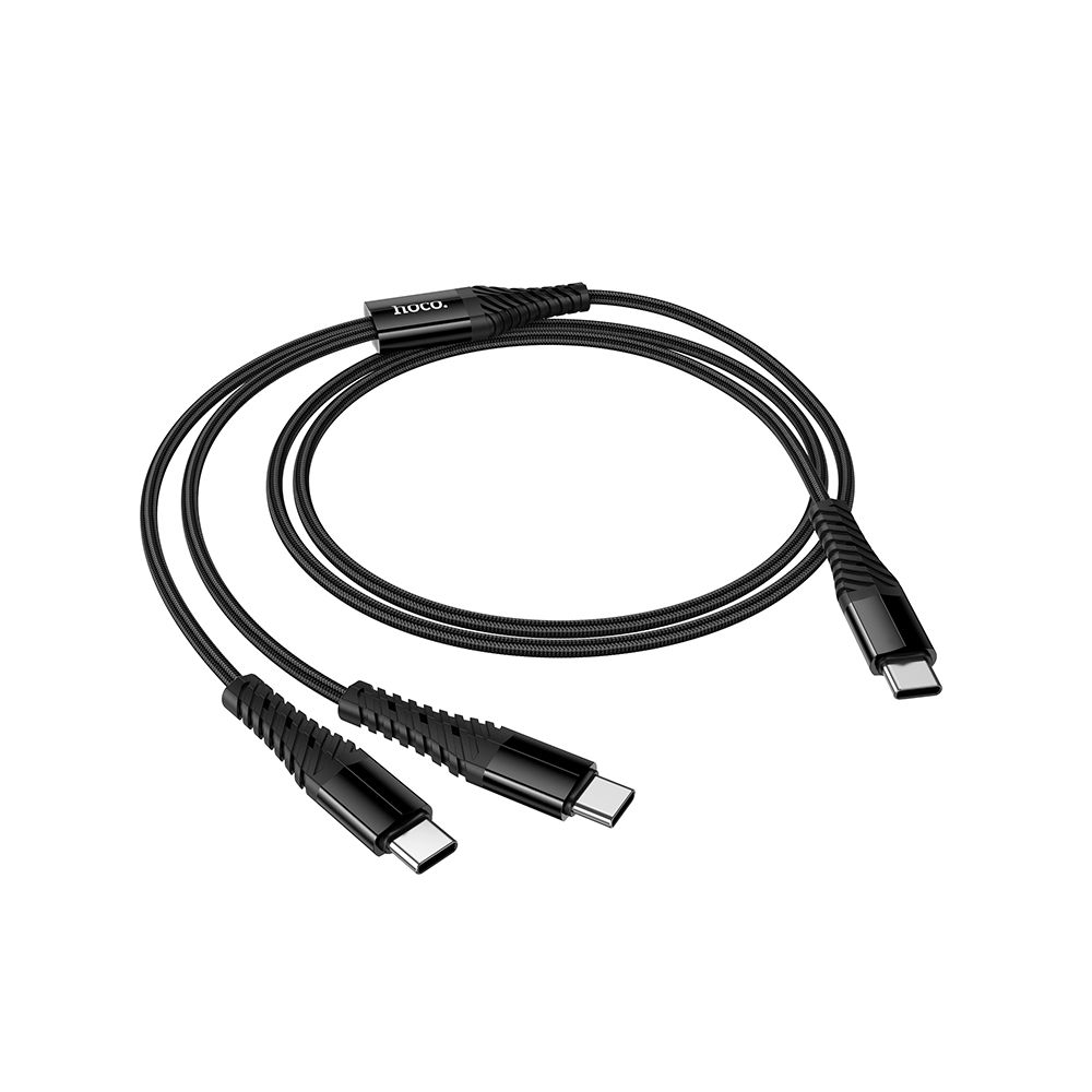 USB-C punjački kabel - 2 x USB-C HOCO X123, 10W, 1m, Crni