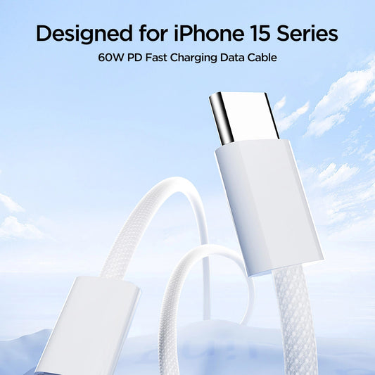 Kabel za Prijenos Podataka i Punjenje USB-C - USB-C Joyroom S-A45, 60W, 1m, Bijeli