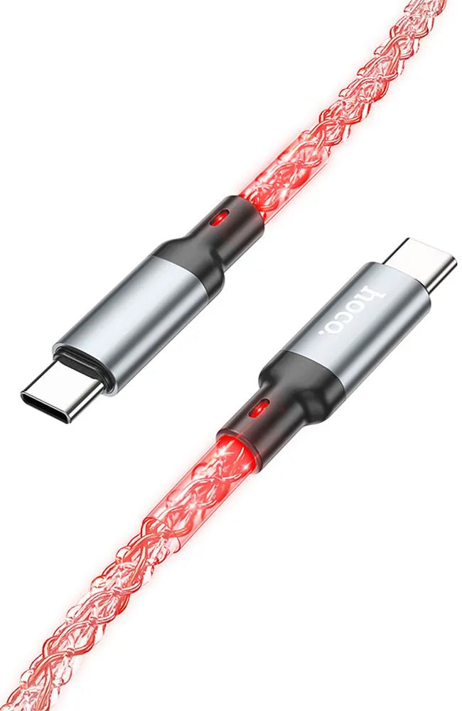 Kabel za podatke i punjenje USB-C - USB-C HOCO U112, 60W, 1m, Sivi