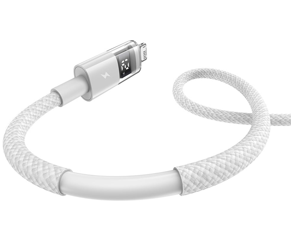 Kabel za podatke i punjenje USB-A - Lightning Baseus Display 2, 18W, 2m, Bijeli P10382700211-01