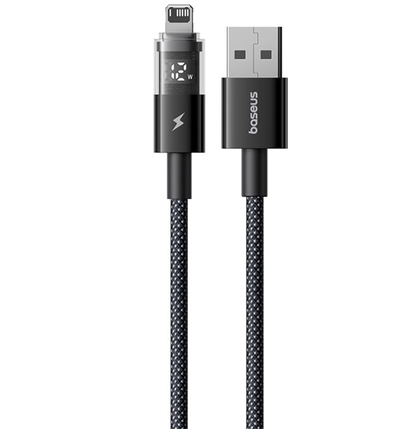 Kabel za podatke i punjenje USB-A - Lightning Baseus Display 2, 18W, 2m, Crni P10382700121-01