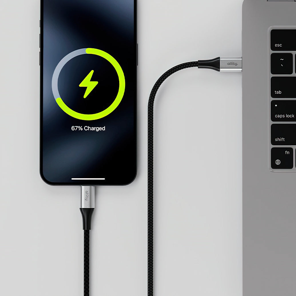 Kabel za podatke i punjenje USB-C - USB-C Allity. AUC-01, 100W, 1m, Crna