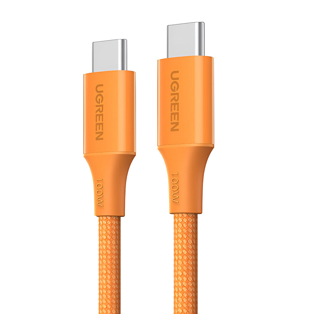 Kabel za prijenos podataka i punjenje USB-C - USB-C UGREEN L502, 100W, 1m, Narančasta