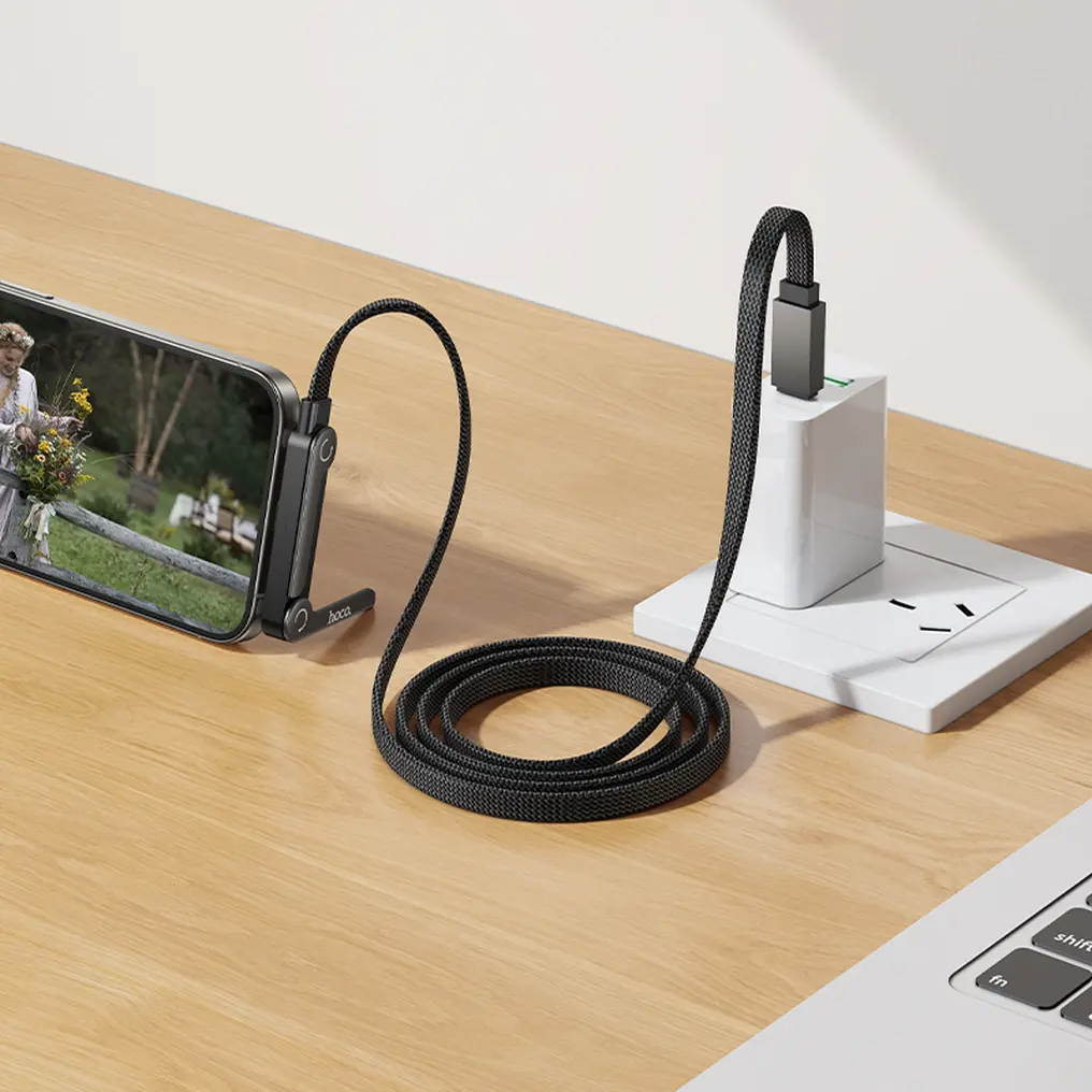 USB-C - USB-C HOCO U150 Exquisite kabel za prijenos podataka i punjenje, 60W, 1.2m, Crna