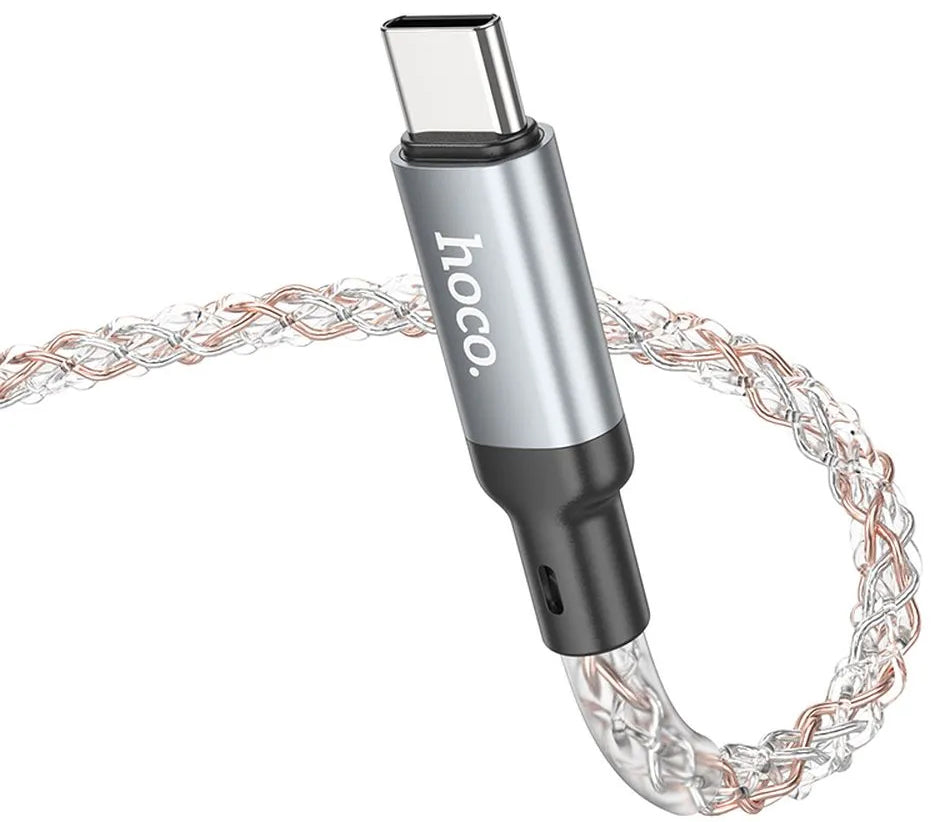 Kabel za podatke i punjenje USB-C - USB-C HOCO U112, 60W, 1m, Sivi