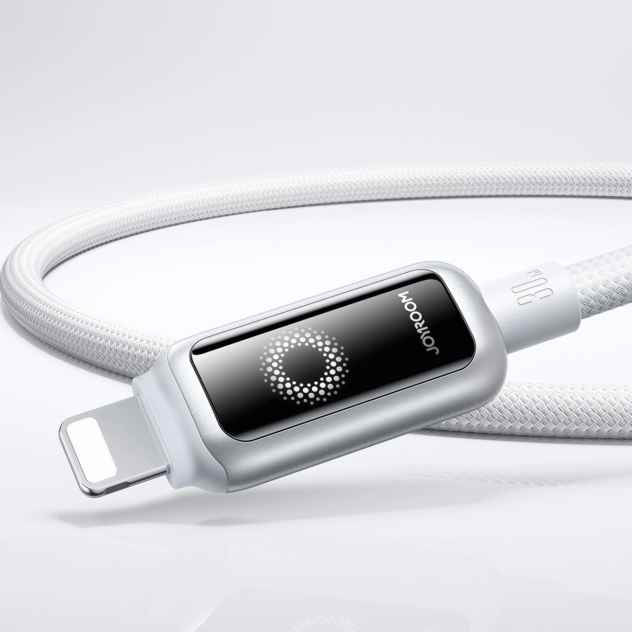 Kabel za podatke i punjenje USB-C - Lightning Joyroom S-A55 StarFlight Display, 30W, 1.2m, Bijeli