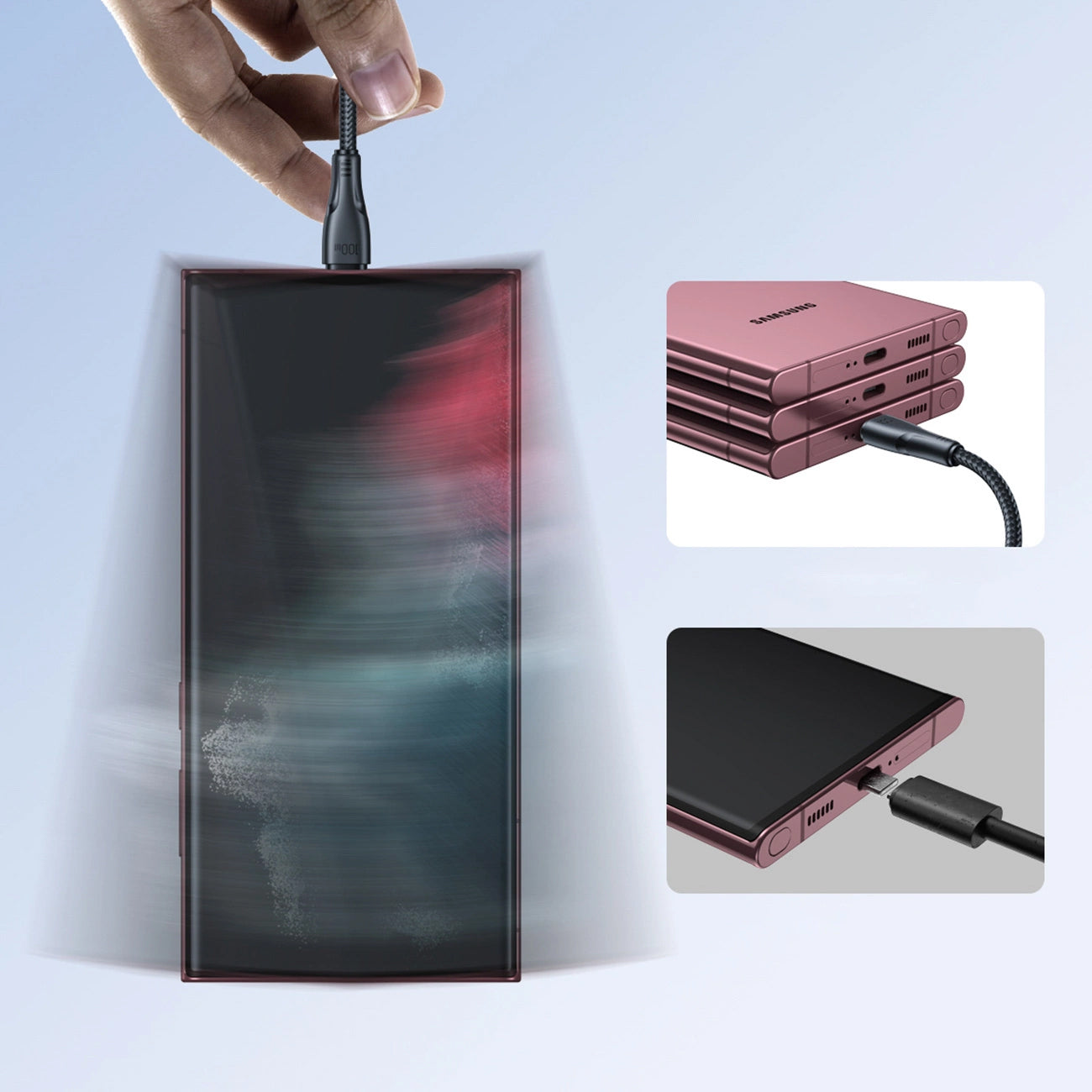 Kabel za podatke i punjenje USB-C - USB-C Joyroom S-A11, 60W, 0.25m, Crni