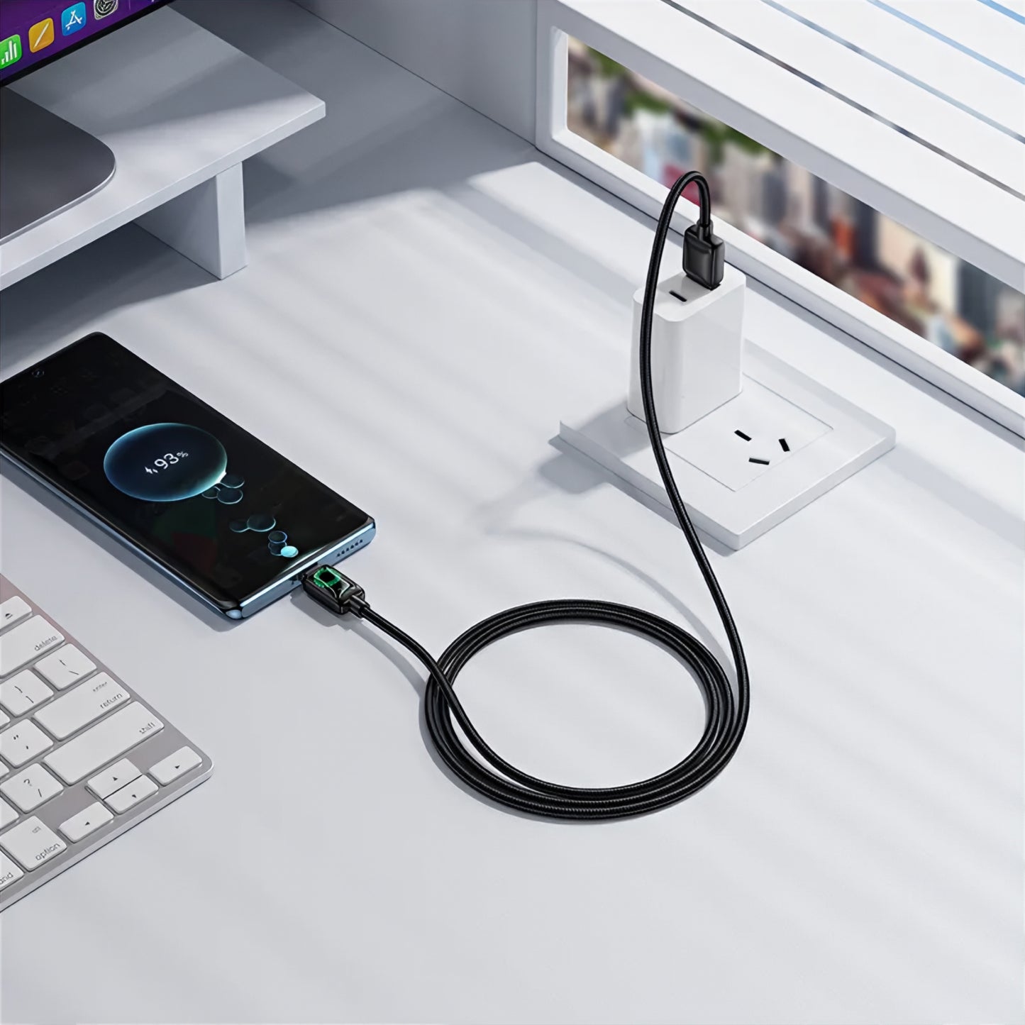 Kabel za podatke i punjenje USB-A - USB-C HOCO U146, 36W, 1.2m, Crni