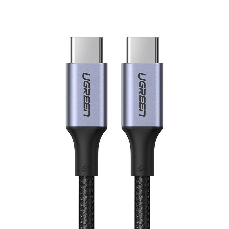 Kabel za prijenos podataka i punjenje USB-C - USB-C UGREEN US316, 100W, 0.5m, Sivi