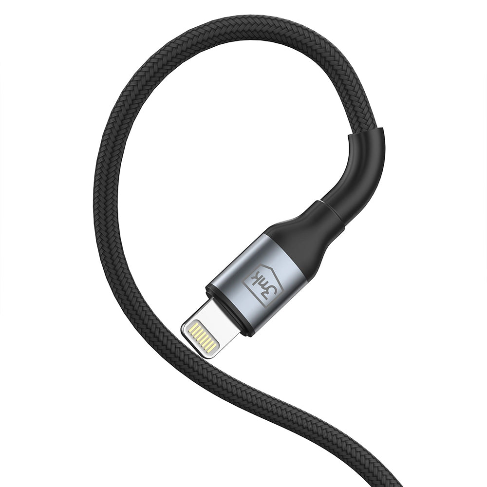 Kabel za podatke i punjenje USB-A - Lightning 3MK Hyper N, 12W, 1m, Crni