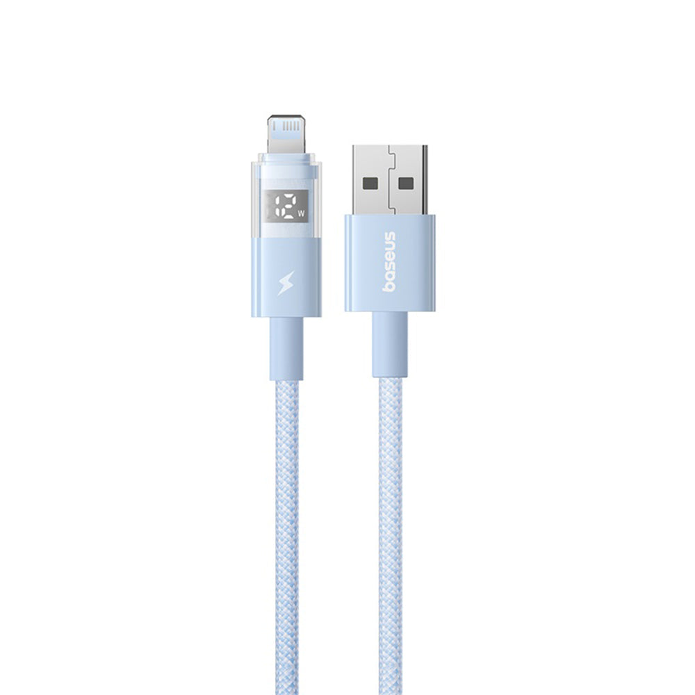 Kabel za prijenos podataka i punjenje USB-A - Lightning Baseus Display 2, 12W, 2m, Plavi P10382700311-01
