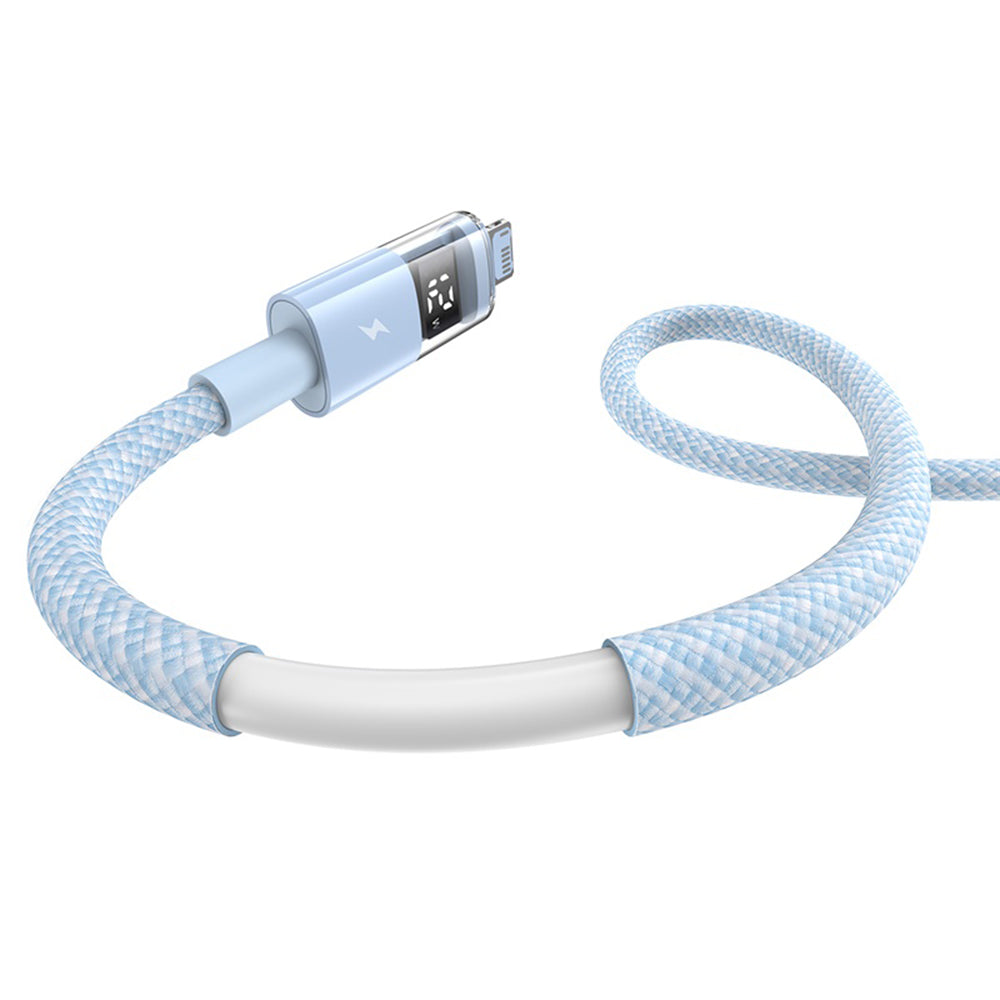 Kabel za prijenos podataka i punjenje USB-A - Lightning Baseus Display 2, 12W, 2m, Plavi P10382700311-01