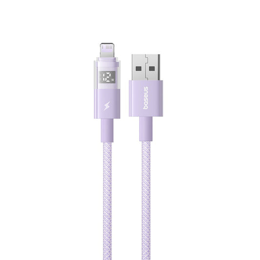 Kabel za podatke i punjenje USB-A - Lightning Baseus Display 2, 12W, 2m, Ljubičasti P10382700511-01