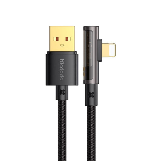Kabel za podatke i punjenje USB-A - Lightning McDodo CA-3510 Angled, 18W, 1.2m, Crni