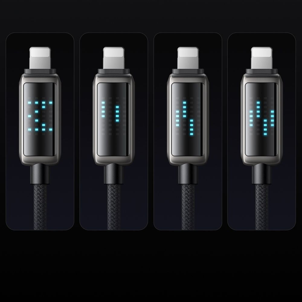 Kabel za podatke i punjenje USB-A - Lightning McDodo CA-5250 Display, 18W, 1.2m, Crni