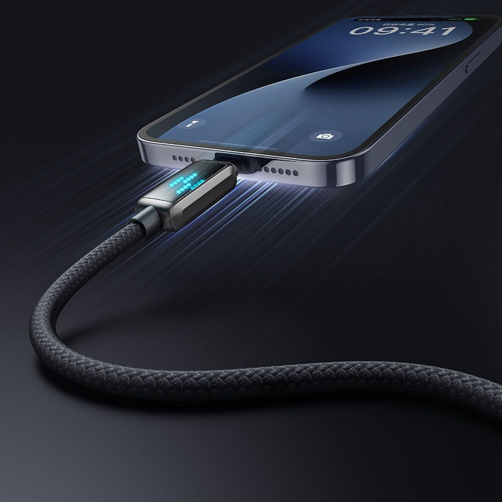 Kabel za podatke i punjenje USB-A - Lightning McDodo CA-5250 Display, 18W, 1.2m, Crni