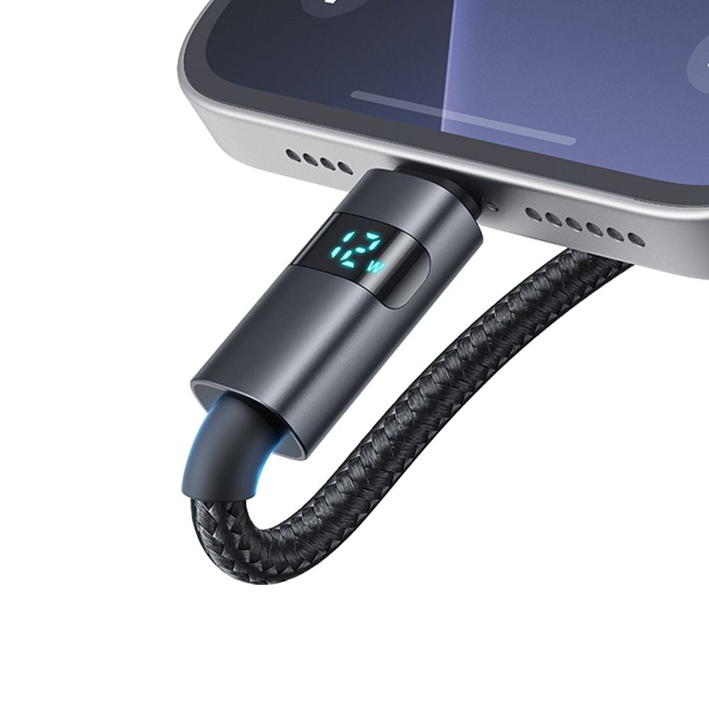 Kabel za podatke i punjenje USB-A - Lightning McDodo CA-6490 Display, 18W, 1.2m, Crni