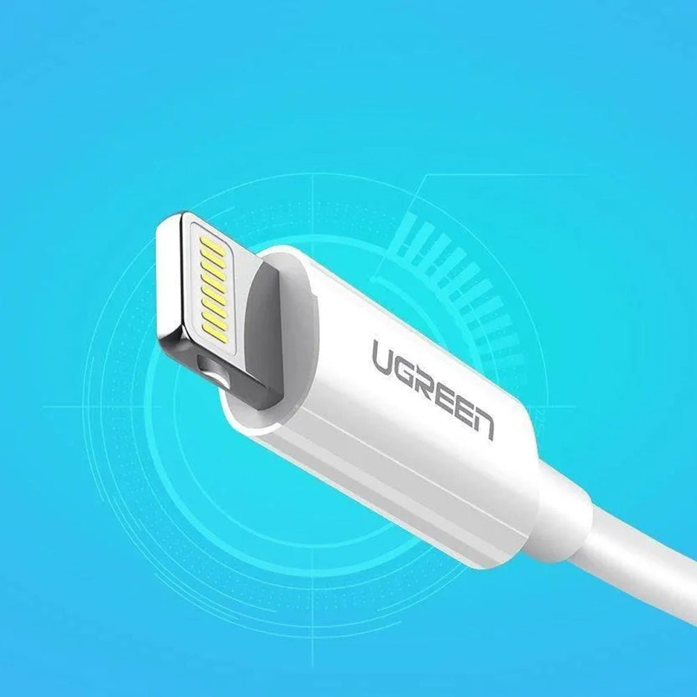 Kabel za podatke i punjenje USB-A - Lightning UGREEN US155 (20730), 18W, 2m, Bijeli
