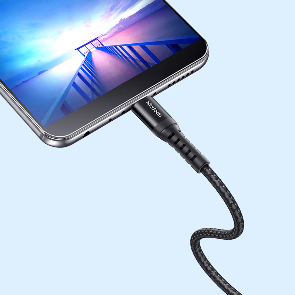 Kabel za podatke i punjenje USB-A - microUSB McDodo CA-2281, 18W, 1m, Crni