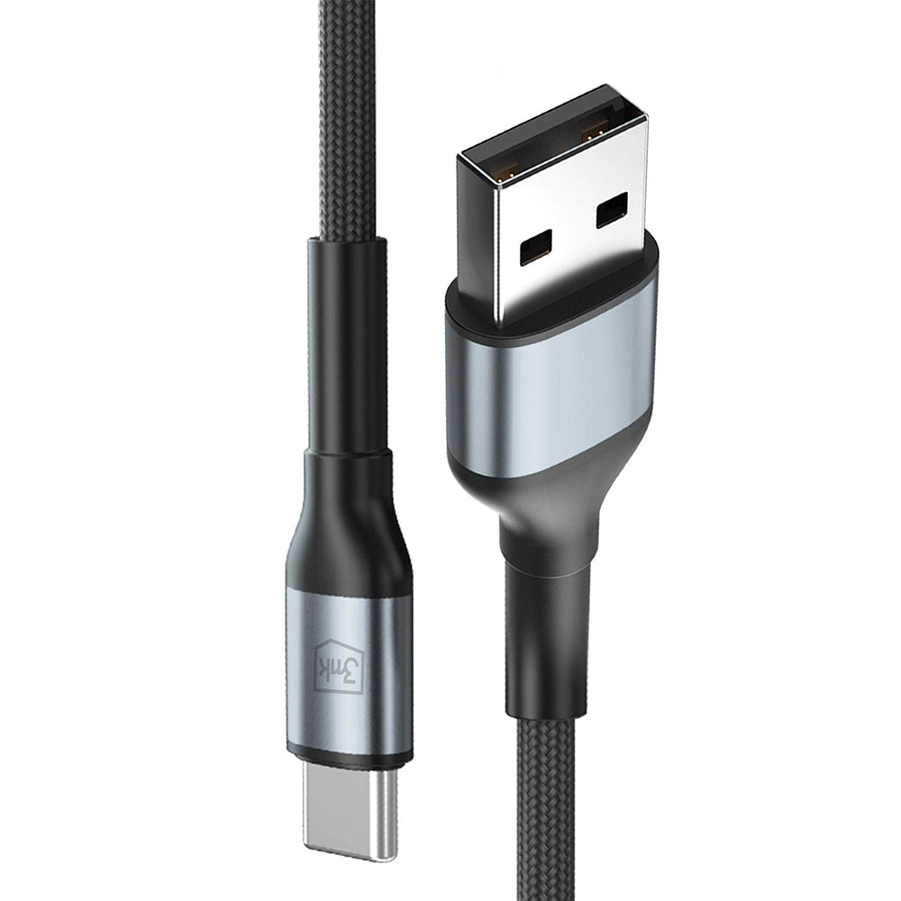 Kabel za podatke i punjenje USB-A - USB-C 3MK Hyper N, 18W, 1m, Crni