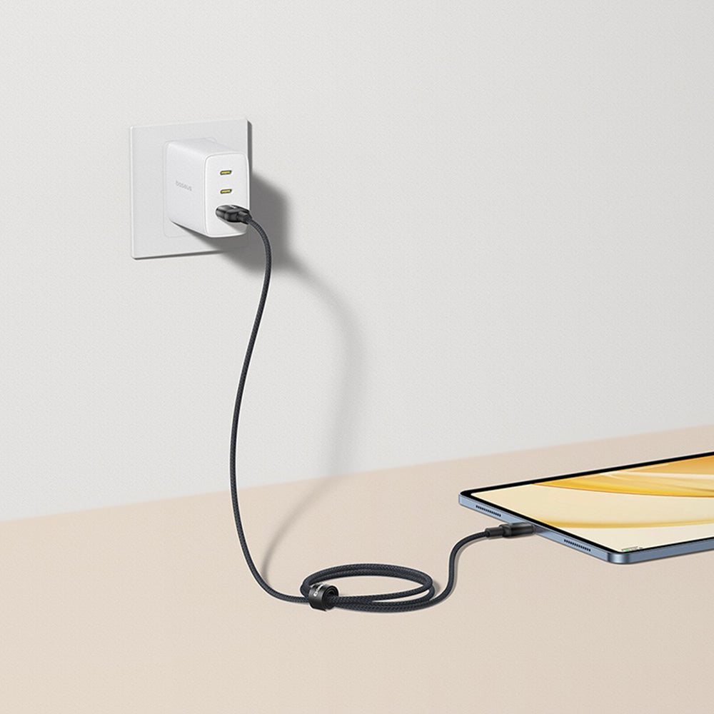 USB-A - USB-C kabel za prijenos podataka i punjenje Baseus Discolor, 100W, 2m, Srebrni E0420803