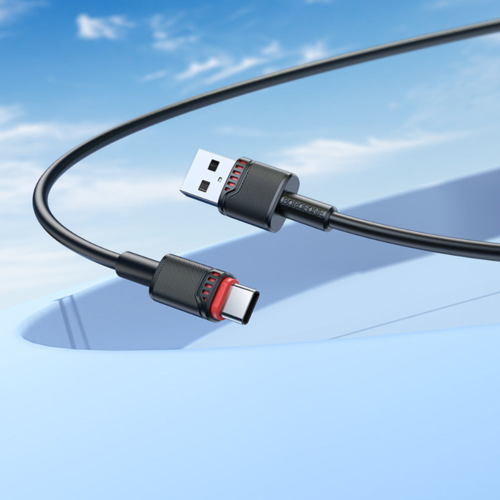 Kabel za podatke i punjenje USB-A - USB-C Borofone BX110 Beneficio, 18W, 1m, Crni