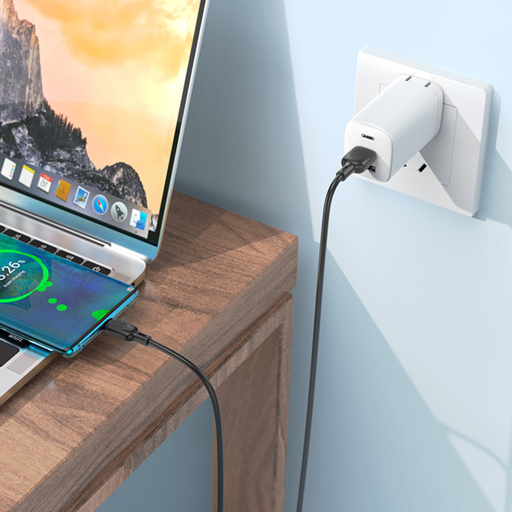 Kabel za podatke i punjenje USB-A - USB-C Borofone BX113 Lenny, 18W, 2m, Crni