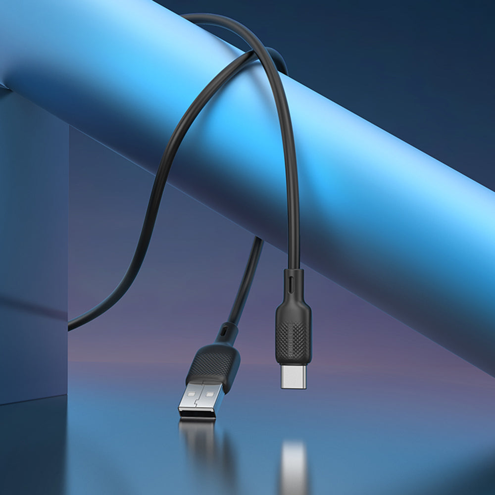 Kabel za podatke i punjenje USB-A - USB-C Borofone BX113 Lenny, 18W, 2m, Crni