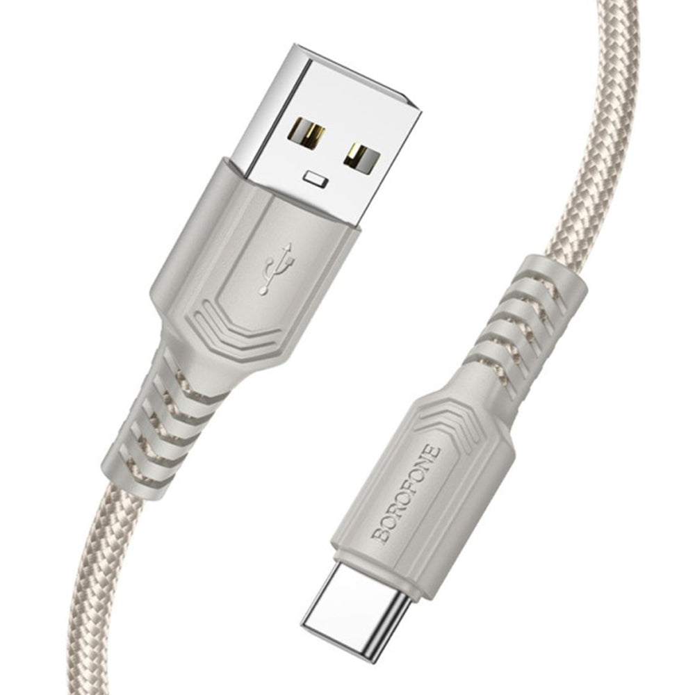 Kabel za podatke i punjenje USB-A - USB-C Borofone BX116 Certain, 18W, 1m, Crni