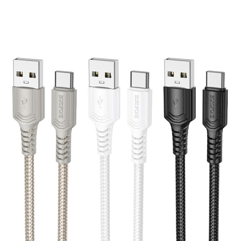 Kabel za podatke i punjenje USB-A - USB-C Borofone BX116 Certain, 18W, 1m, Crni