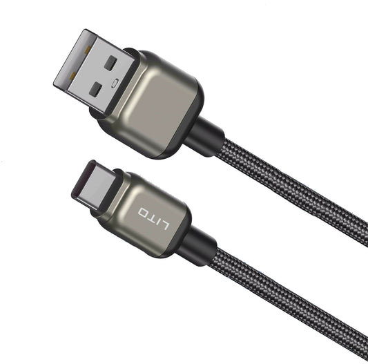 Kabel za podatke i punjenje USB-A - USB-C Lito LD17, 18W, 1m, Crni