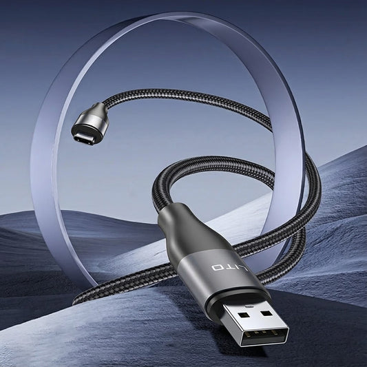 Kabel za podatke i punjenje USB-A - USB-C Lito LD23T, 18W, 1m, Sivi