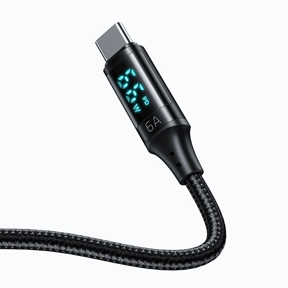 Kabel za podatke i punjenje USB-A - USB-C McDodo CA-1080 Display, 66W, 1.2m, Crni