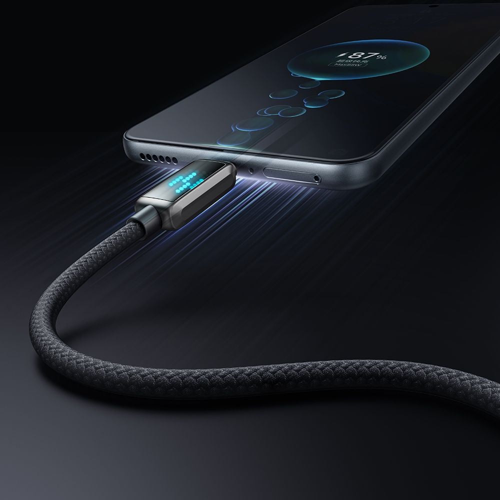 Kabel za podatke i punjenje USB-A - USB-C McDodo CA-2350 Display, 100W, 1.2m, Crni
