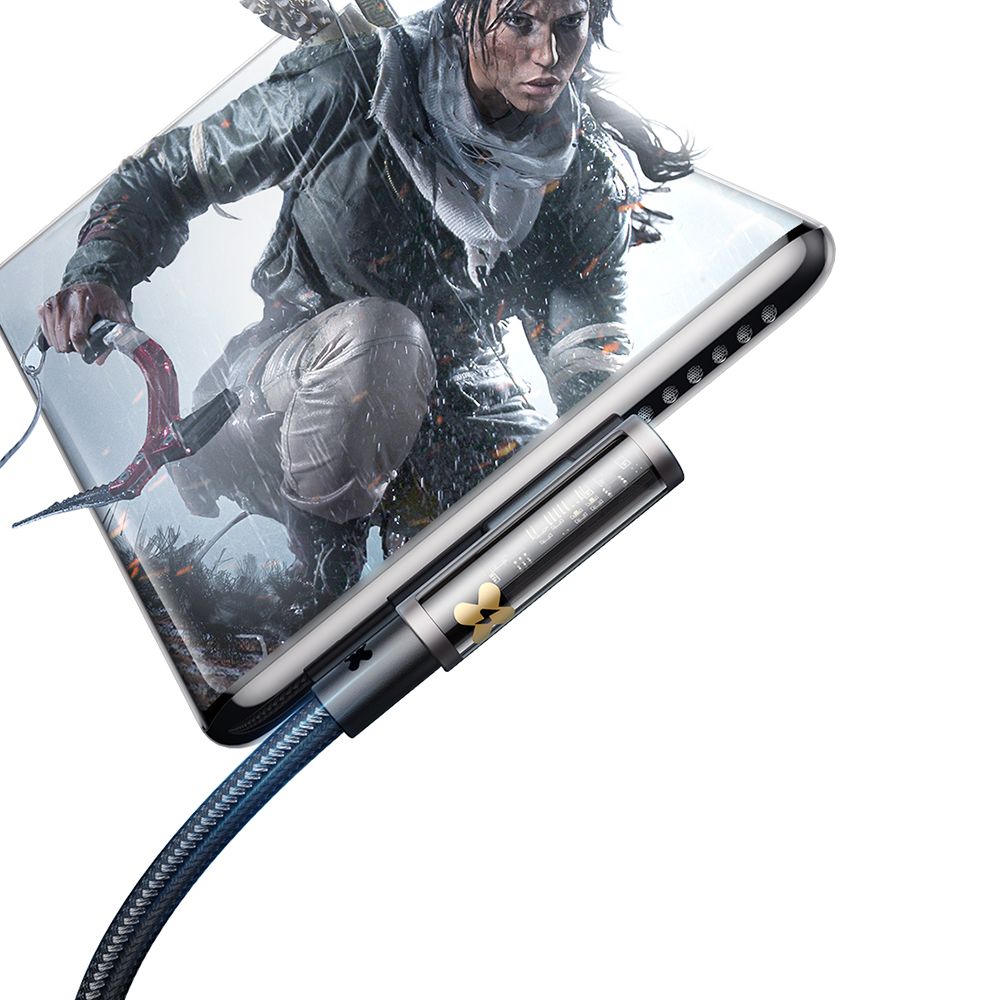 Kabel za podatke i punjenje USB-A - USB-C McDodo CA-3380 Angled, 100W, 1.2m, Crni