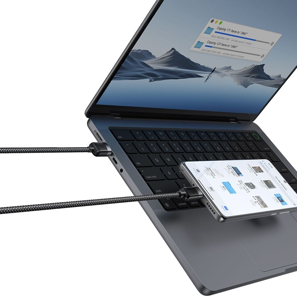Kabel za podatke i punjenje USB-A - USB-C McDodo CA-5650 Self Winding, 66W, 1.2m, Crni