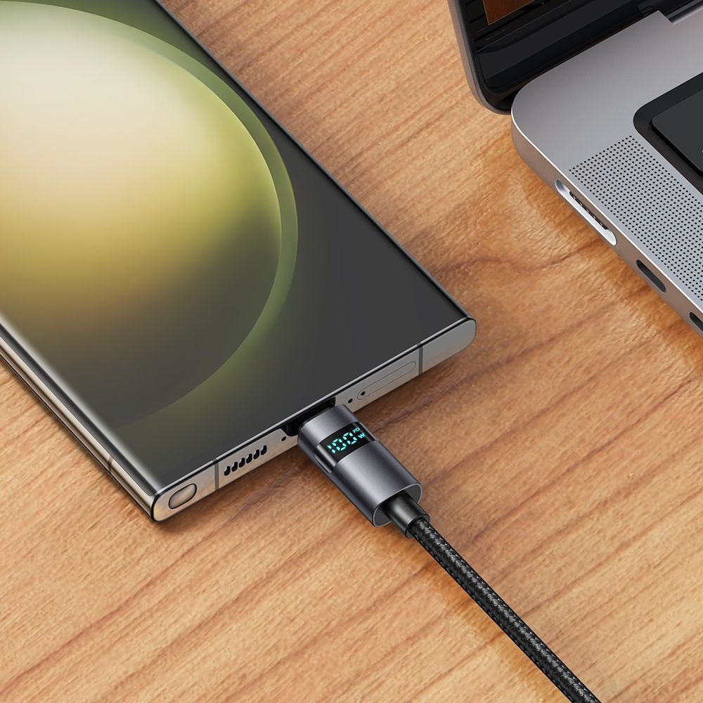 Kabel za podatke i punjenje USB-A - USB-C McDodo CA-6520 Display, 100W, 1.2m, Crni