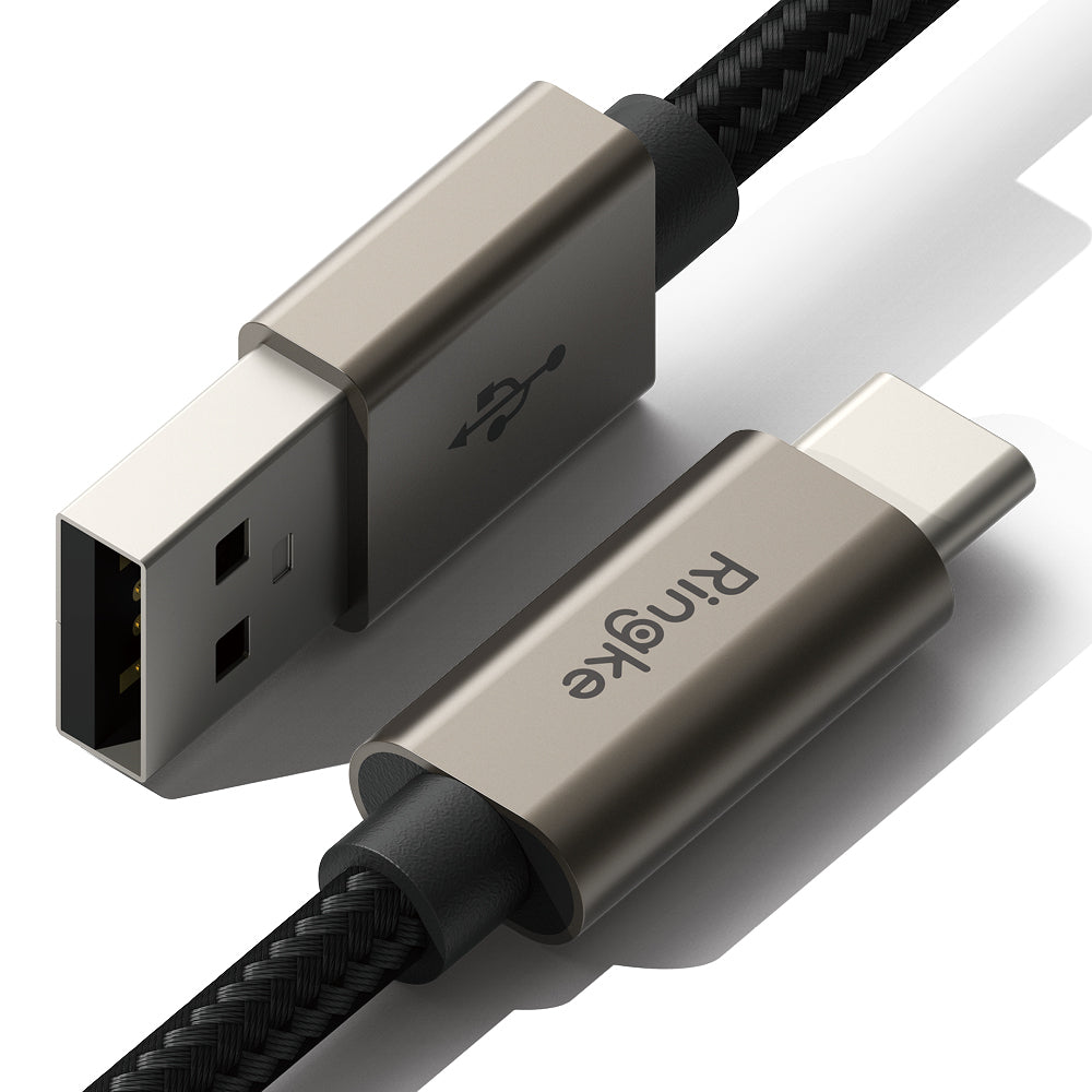 Kabel za podatke i punjenje USB-A - USB-C Ringke, 60W, 2m, Crni