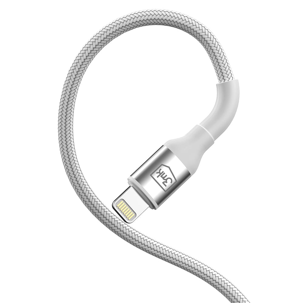Kabel za podatke i punjenje USB-C - Lightning 3MK Hyper N, 20W, 1m, Bijeli