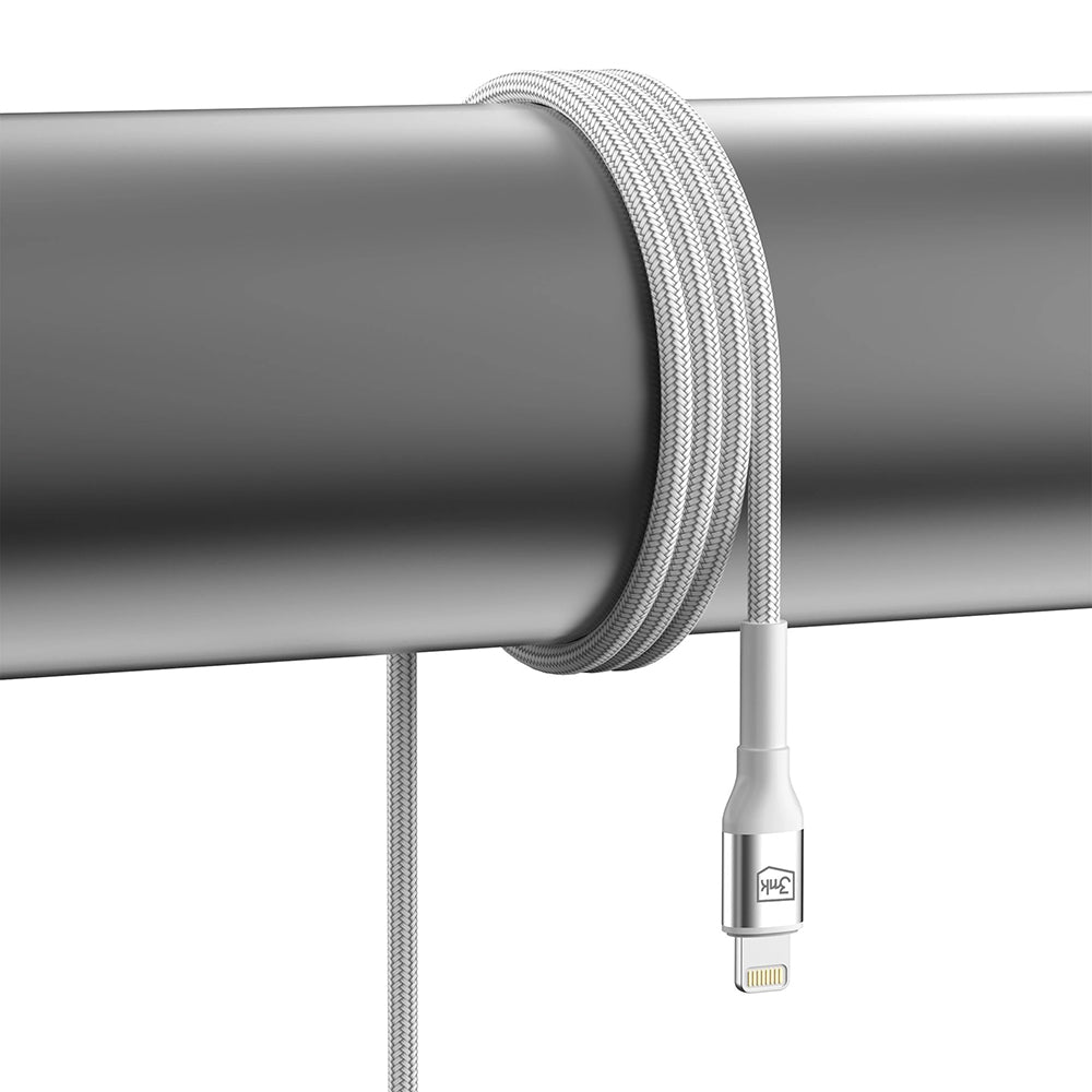 Kabel za podatke i punjenje USB-C - Lightning 3MK Hyper N, 20W, 1m, Bijeli