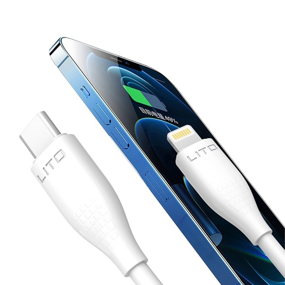Kabel za podatke i punjenje USB-C - Lightning Lito LD03, 27W, 1m, Bijeli